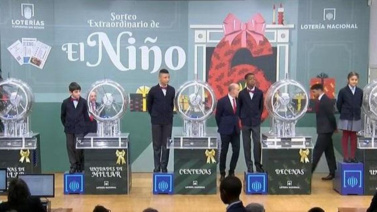 El 6.703, primer premio del sorteo de la Lotería de 'El Niño' 2026, con pellizcos en Zaragoza, Utrillas y Benasque