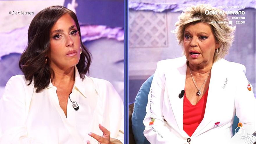 Anabel Pantoja arremete contra 'Sálvame' en su regreso a Telecinco y recibe la disculpa de Terelu: "Me da vergüenza"