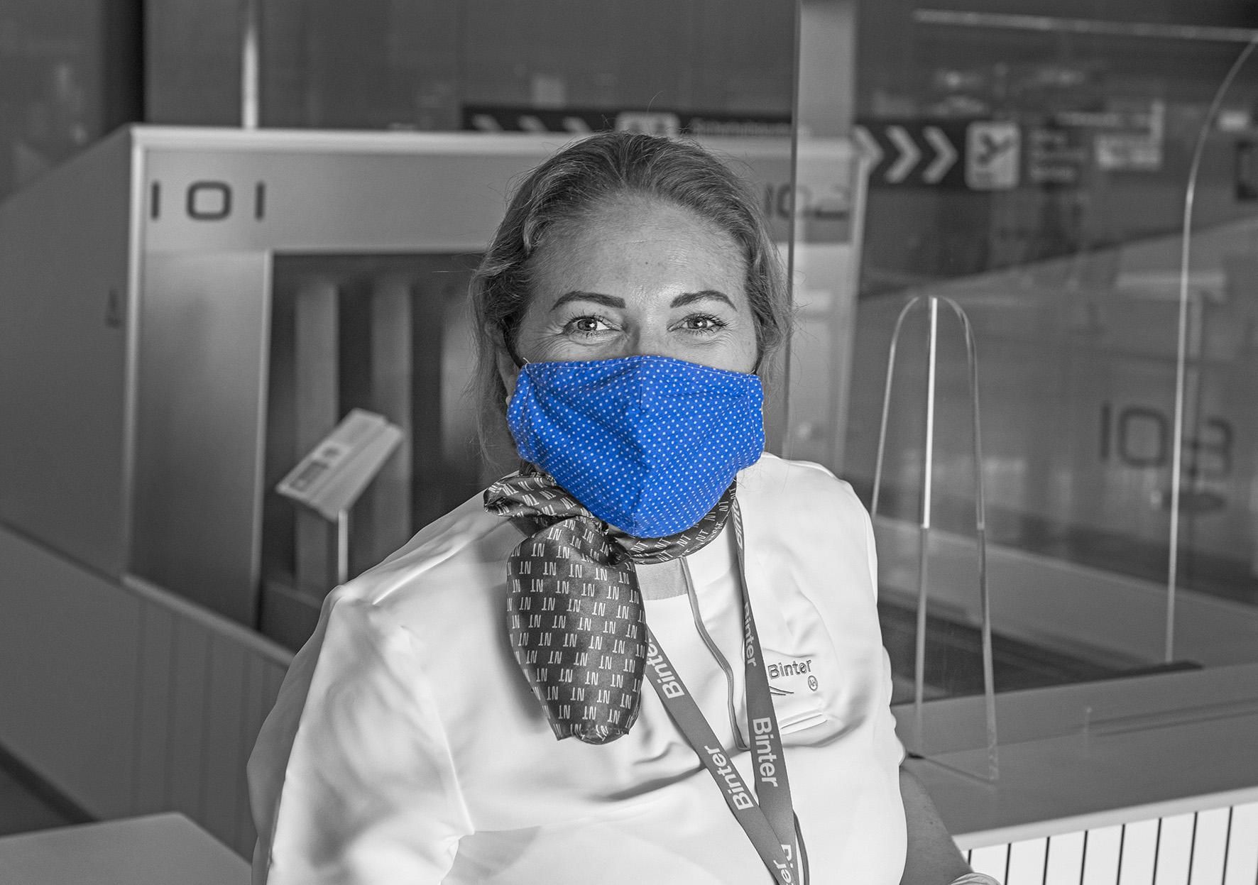 Sabrina, trabajadora de Binter Canarias.