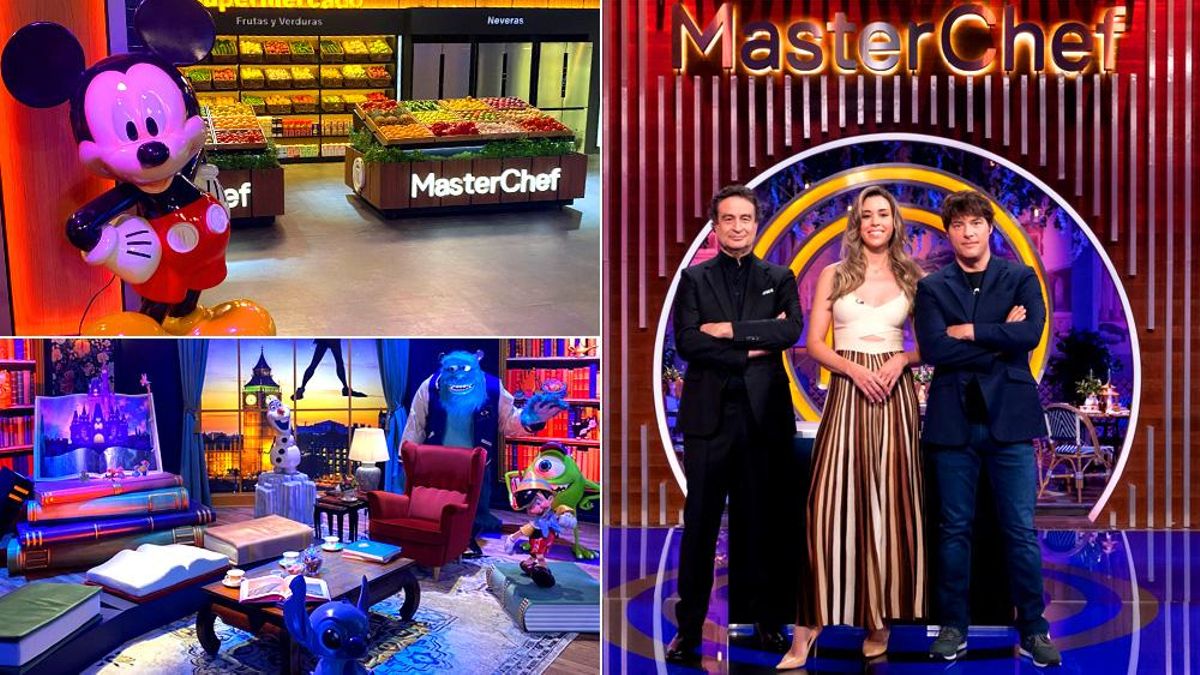 Imágenes del plató de 'MasterChef' en Disney y el jurado en una imagen de archivo
