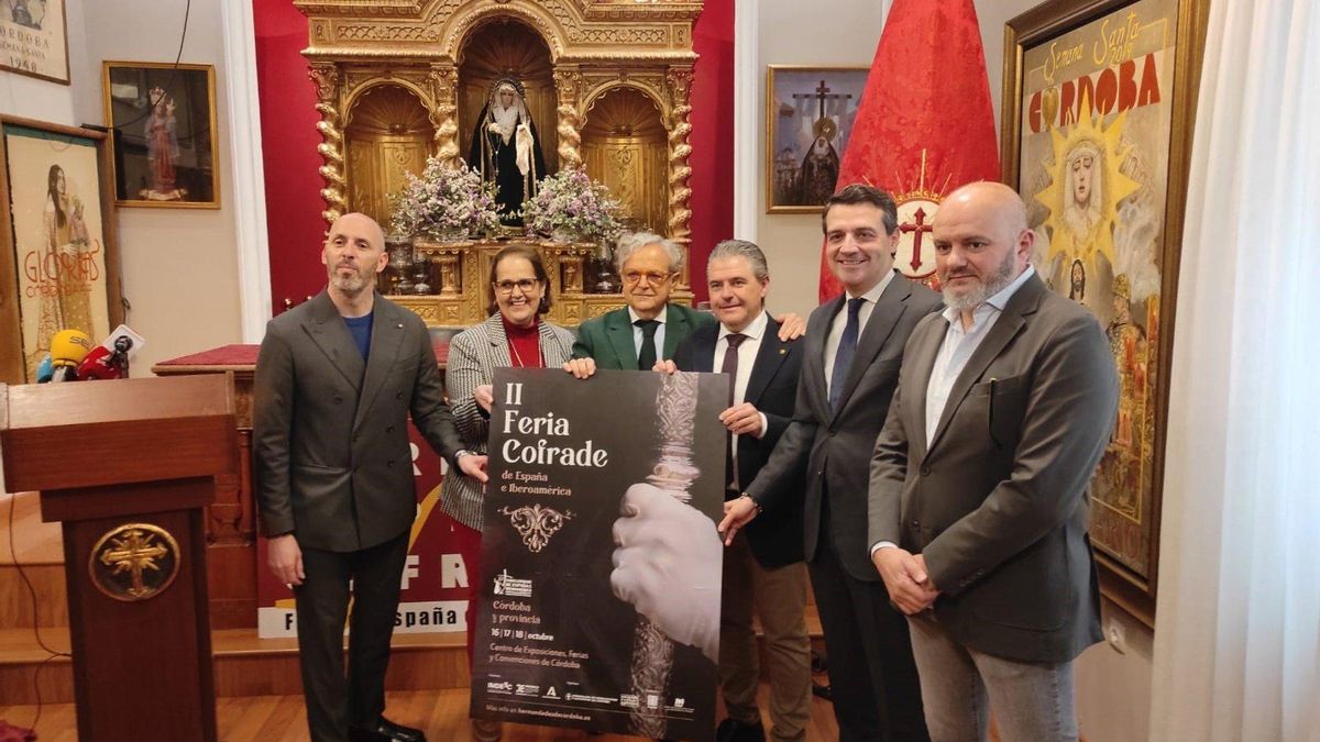 Autoridades en la presentación de la II Feria Cofrade de España e Iberoamérica