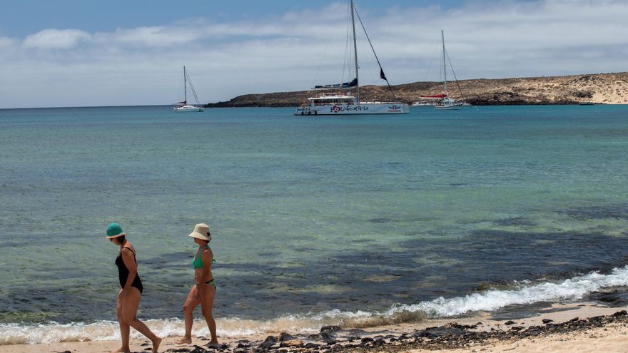 Cala de La Francesa, en La Graciosa