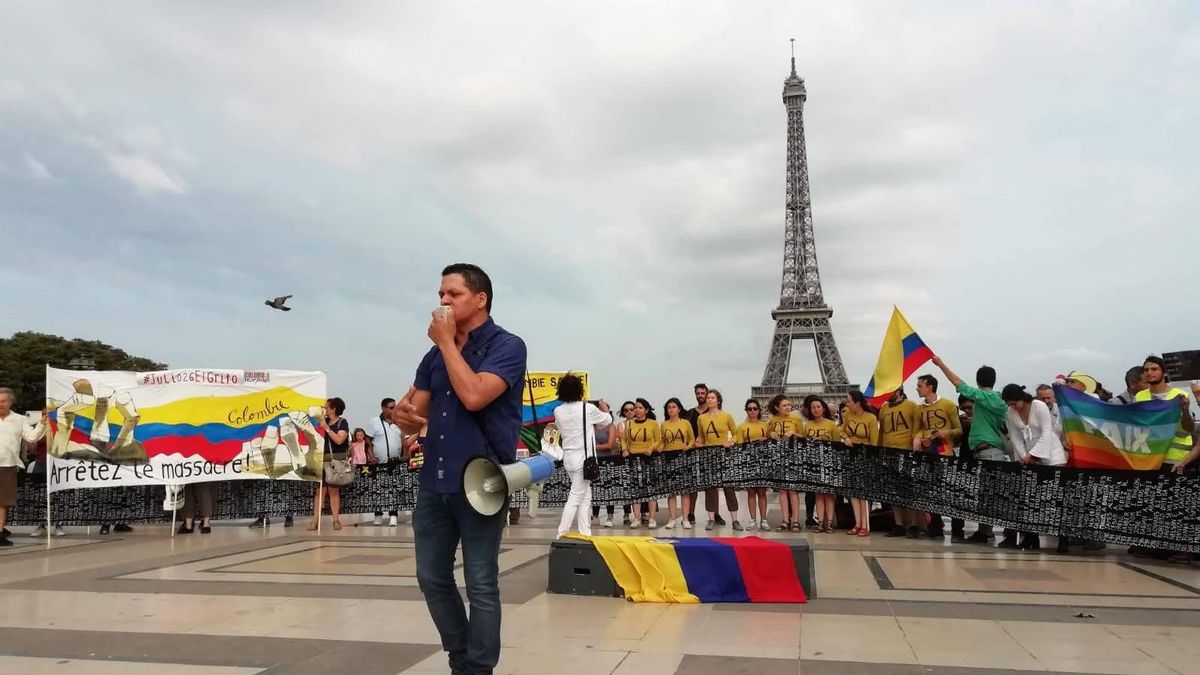 Gener Usuga, candidato a la Cámara de Representantes de Colombia en el exilio.