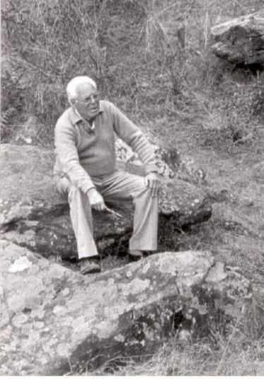 D. Ramón Rodríguez Martín en La Zarza (Foto: Archivo familiar)