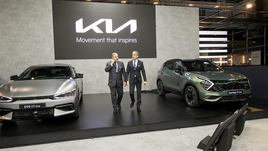 El expositor de Kia en el Salón de Barcelona.
