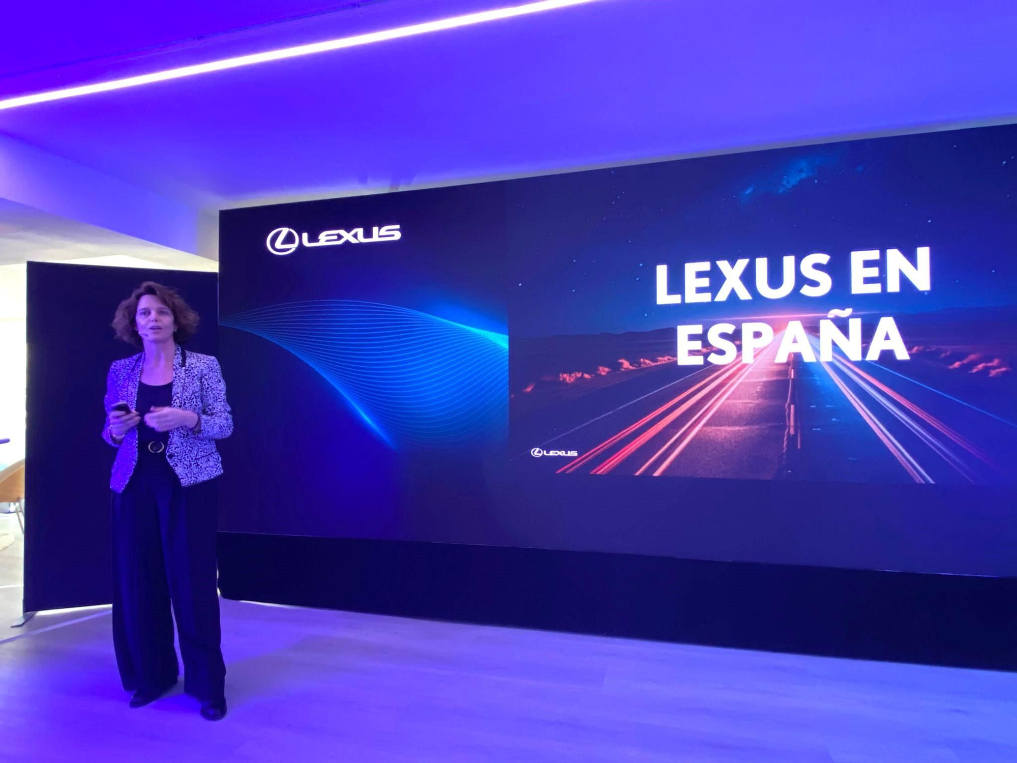 Mar Pieltain, directora de Lexus España, durante la presentación de los resultados.