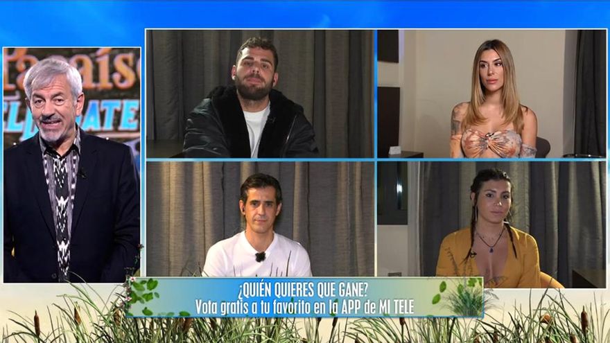 'Pesadilla en El Paraíso' emitió su último debate de la edición y dio los porcentajes ciegos de los finalistas