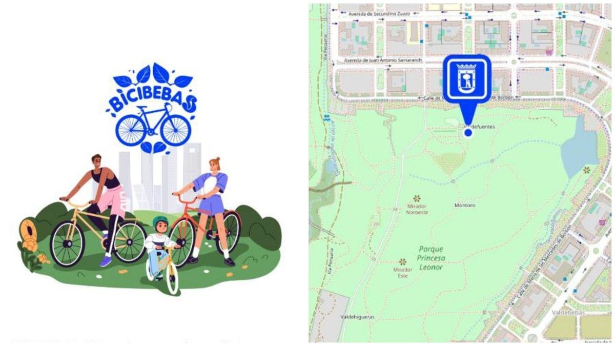 Nace Bicibebas, alquileres de bicicleta gratuitos para recorrer el parque forestal de Valdebebas