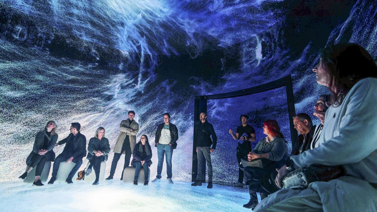 'The Rhythm of the Ocean Vortex', una obra de arte digital inmersivo en una sala 360º que te sumerge en el océano