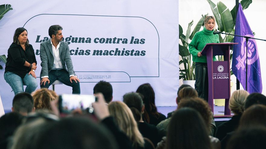 Acto en el 25N en La Laguna