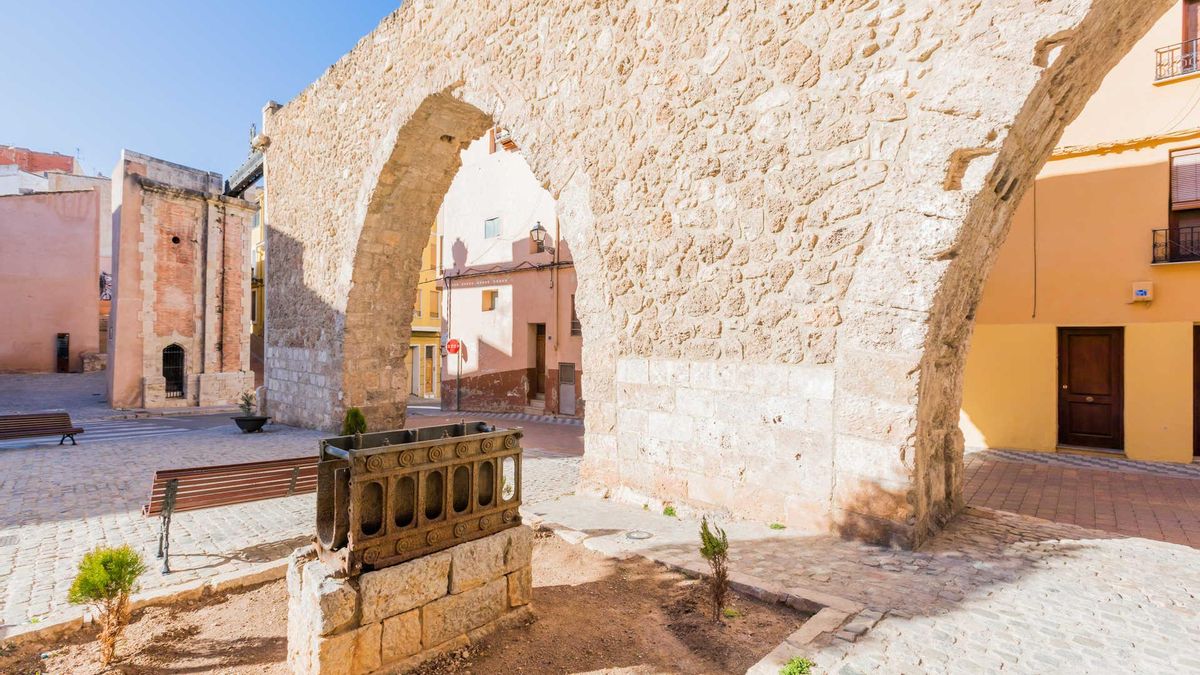 El acueducto medieval de Segorbe.