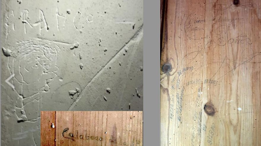 Imagen de Franco en una de las paredes.