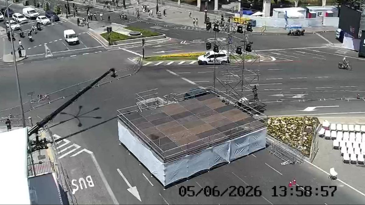 El centro de Madrid se vacía de coches antes de la visita del Papa: cae un 36% el tráfico por el teletrabajo
