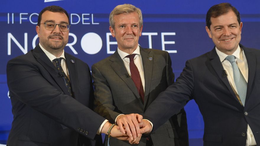 Los presidentes de Asturias, Galicia y Castilla y León mantienen en Oviedo criterios comunes en financiación y peajes