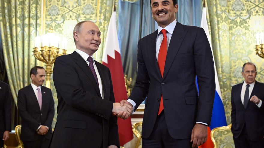 Putin y el emir de Catar abordan proyectos de inversión y la crisis en Oriente Medio