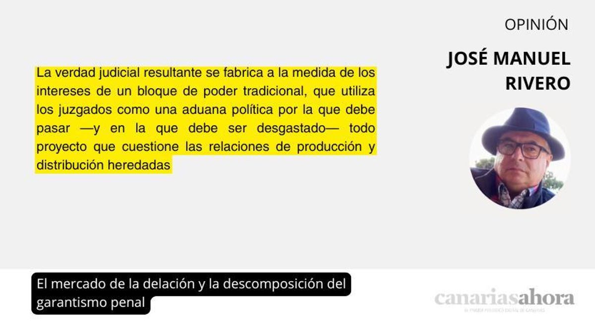 El mercado de la delación y la descomposición del garantismo penal