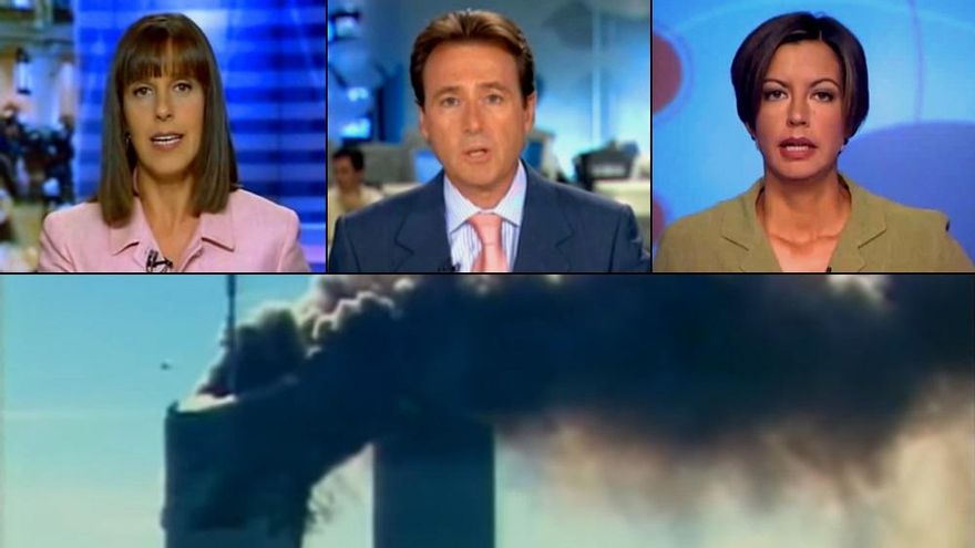 "¡La otra torre!": así contaron en directo TVE, Antena 3 y Telecinco el atentado del 11-S hace 20 años