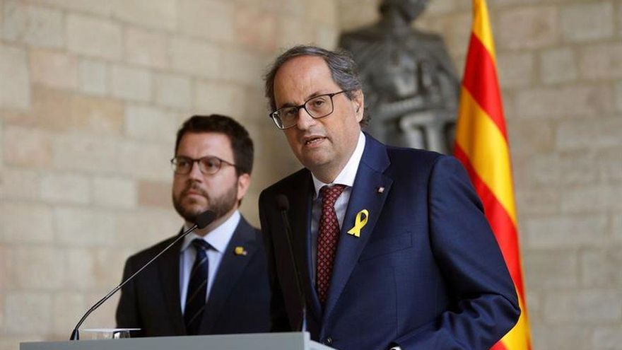 Torra prepara el Govern para una guerra de desgaste con ERC tras su inhabilitación