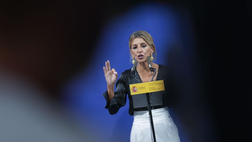 La vicepresidenta segunda y ministra de Trabajo y Economía Social, Yolanda Díaz, en una imagen de archivo. EFE/ Borja Sanchez-trillo