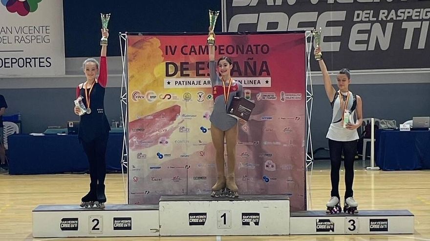 Adhara González, bronce en el Campeonato de España de Patinaje Artístico en Línea