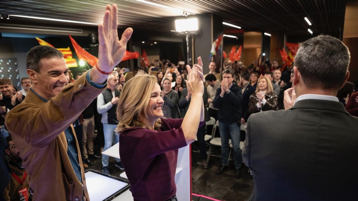 Sánchez reivindica el voto al PSOE el 8F: "Aragón no necesita ni la soberbia de Azcón ni la misoginia de Abascal"