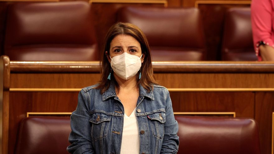 La portavoz del PSOE en el Congreso de los Diputados, Adriana Lastra. EFE/Rodrigo Jiménez/Archivo