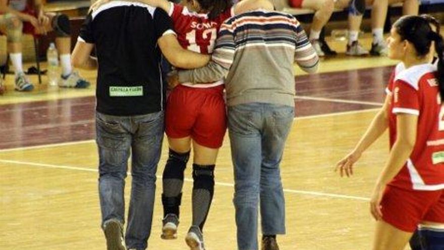 Sonia se retira lesionada