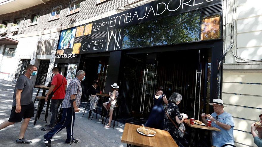 La terraza de los Cines Embajadores, en una imagen de archivo.