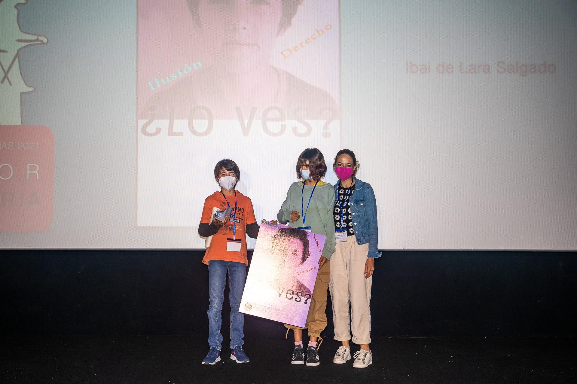 Un momento entrega de premios ‘Festival de Cine Educativo Cinedfest.