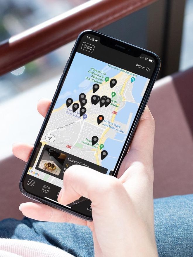 La aplicación de Velada vista desde el móvil