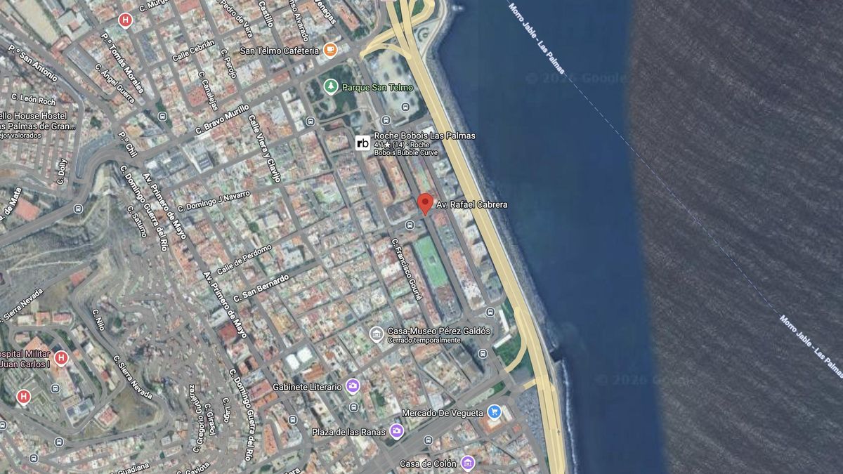 Las obras de emergencia para reparar un colector obligan a cambiar el tráfico en pleno centro de Las Palmas de Gran Canaria