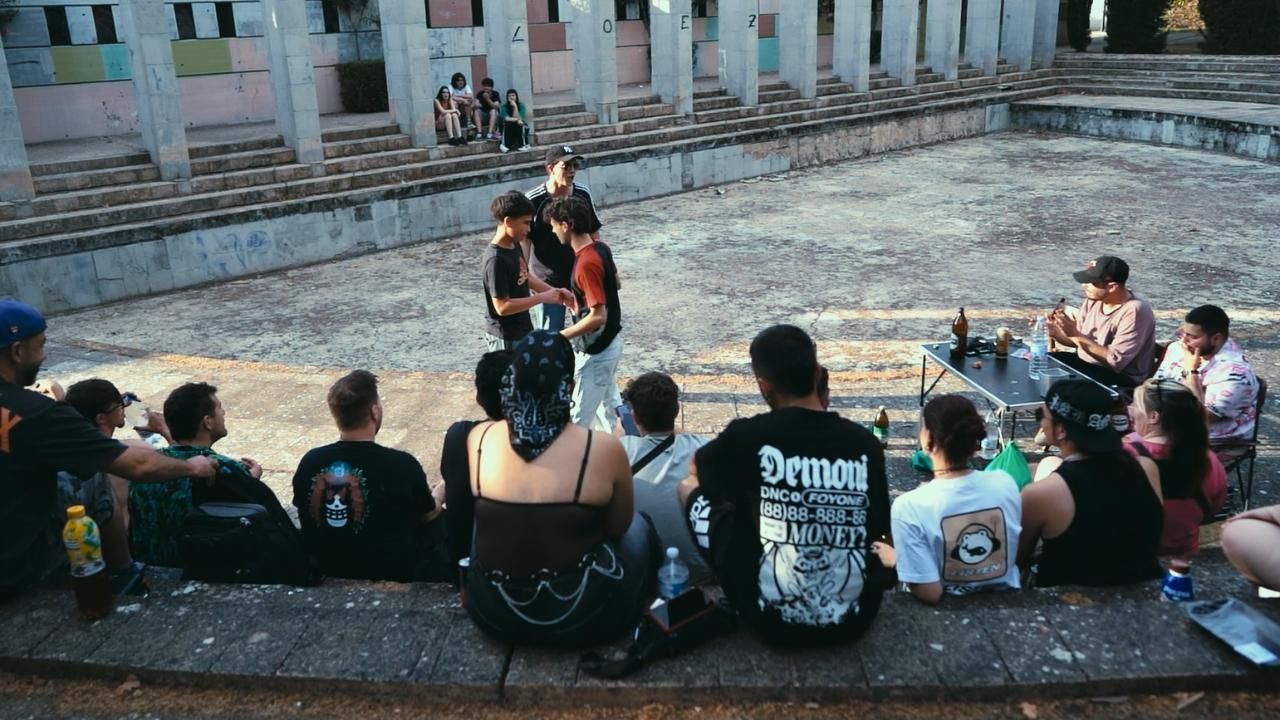 Una 'batalla de gallos' celebrada en el Parque de las Tres Culturas en Toledo