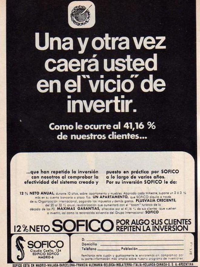 Anuncio de la época