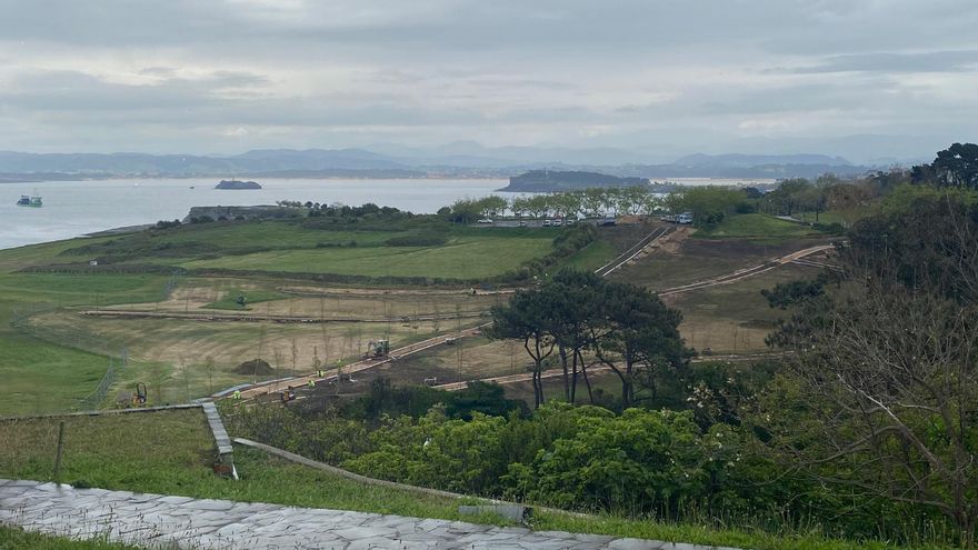 Vista panorámica de las obras del Parque 2020, en Mataleñas