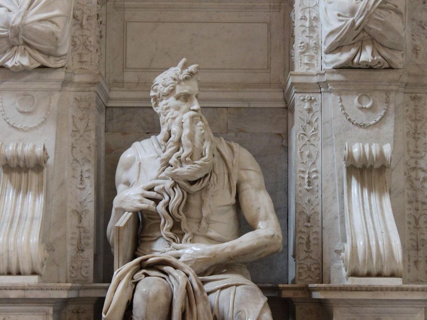 La majestad del Moisés de Miguel Ángel.