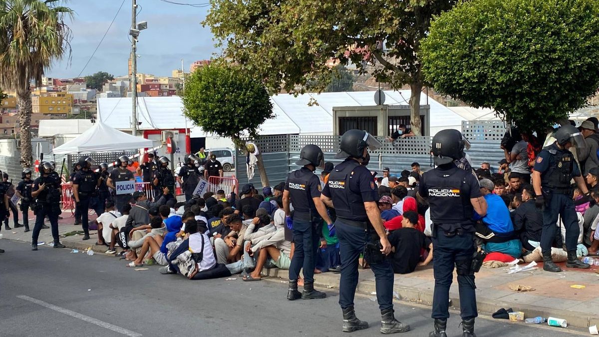 Imagen de las calles de Ceuta, este lunes.