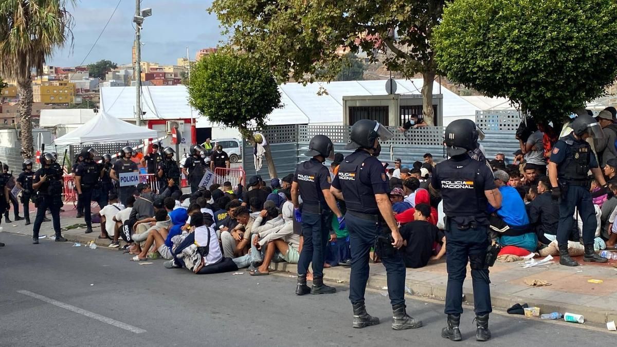 Imagen de las calles de Ceuta, este lunes.