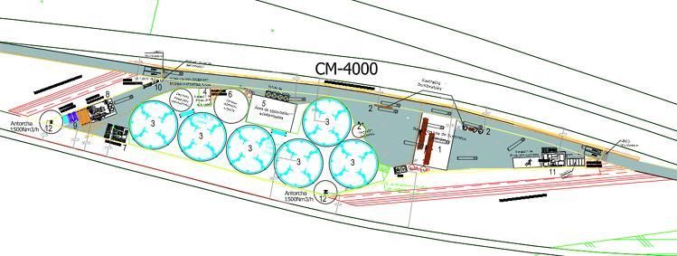 Plano de la futura planta de biometano y fertilizantes en Talavera de la Reina