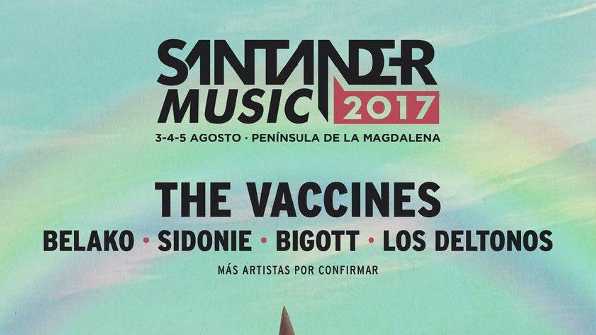 Cartel del Festival Santander Music 2017.