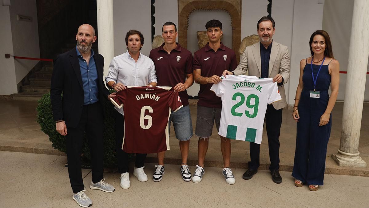 Presentación de Damián Cáceres y Jacobo Martí como nuevos jugadores del Córdoba CF en el Museo Arqueológico