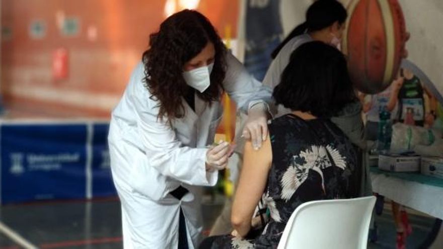 Vacunación con Janssen en Zaragoza.