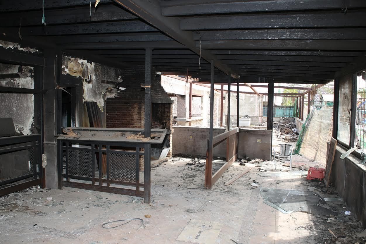 Abandono del Parque Europeo, en Playa del Inglés. (ALEJANDRO RAMOS)