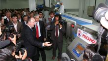 Fernández de Sousa y José Sócrates, en la inauguración de la planta de Mira en junio de 2009