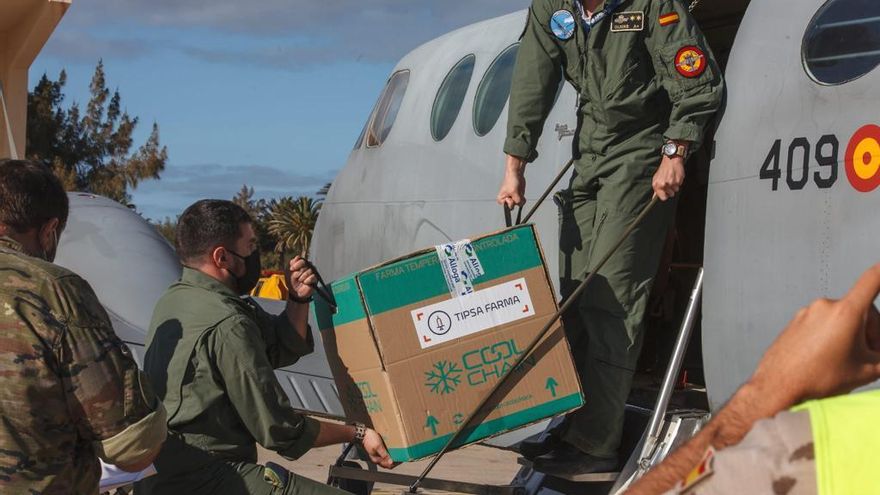 Llegada de vacunas contra la COVID-19 este miércoles a Canarias