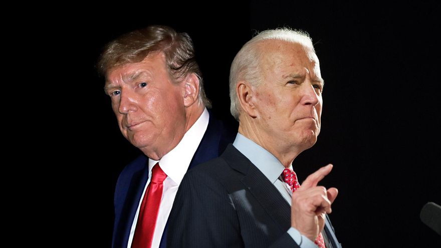 Donald Trump y Joe Biden, los candidatos a presidente de EEUU