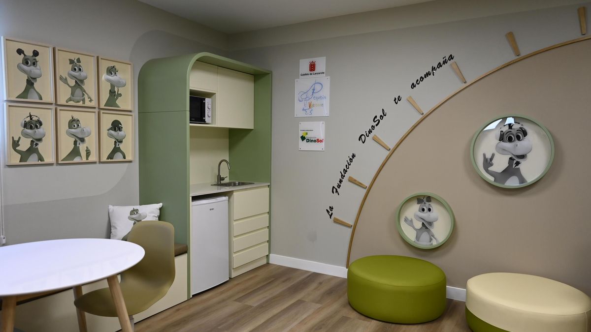 Sala de Descanso para Familias del Hospital Universitario Doctor José Molina Orosa de Lanzarote.