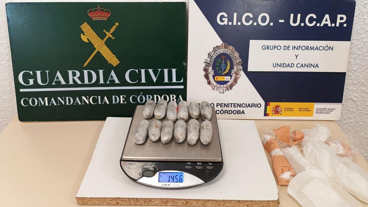 Detenido al intentar introducir 12 bellotas de hachís en la cárcel de Córdoba