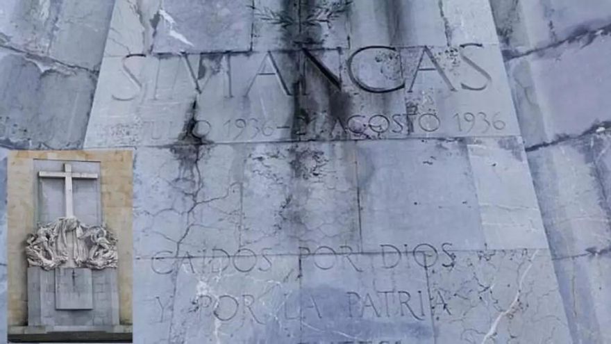 Foro Asturias se niega a facilitar la retirada del monumento a los 'Héroes del Simancas' pese a la orden del Principado