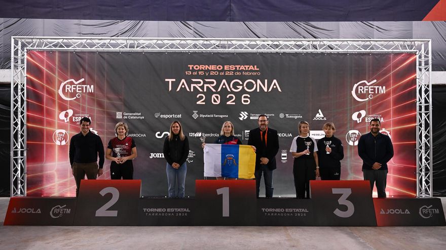 Cinco medallas para Canarias en el arranque del Torneo Estatal de tenis de mesa