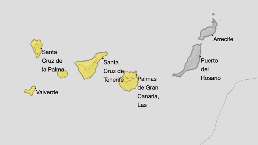Aemet actualiza los avisos en Canarias para las próximas horas: esta es la previsión
